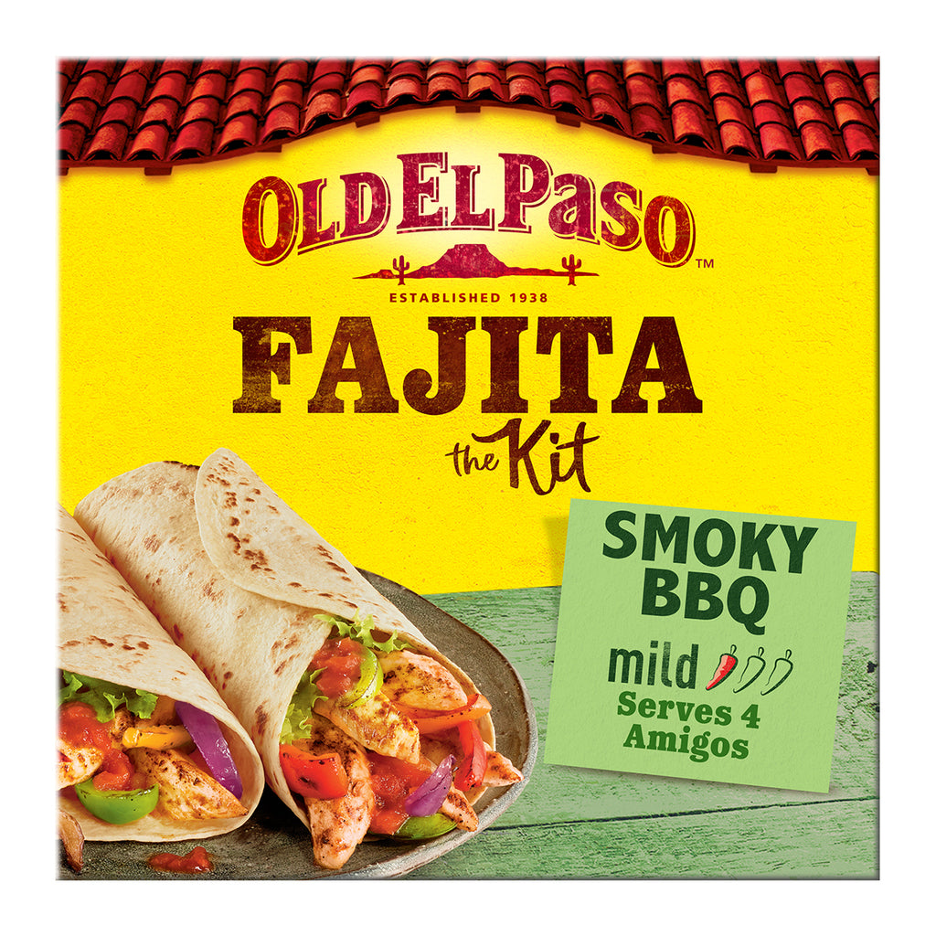 Old El Paso Smoky BBQ Fajita Kit, 4 x 500g