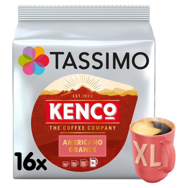 Tassimo Kenco Americano Grande Coffee Pods Tea M&S Default Title  