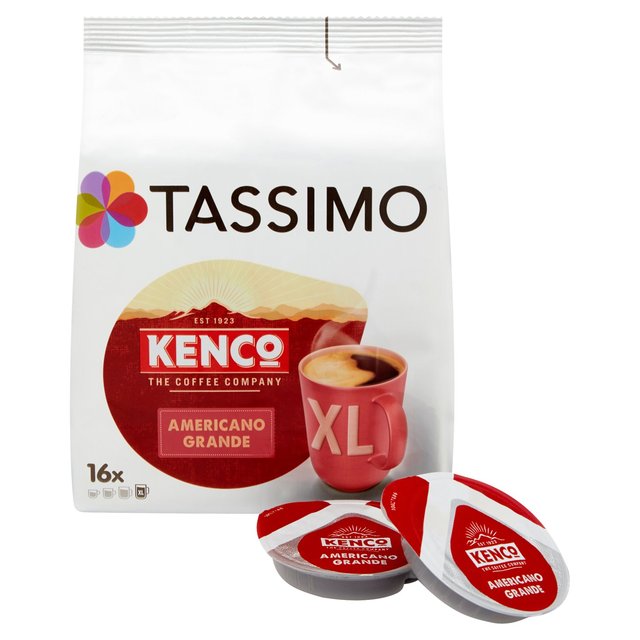 Tassimo Kenco Americano Grande Coffee Pods Tea M&S   