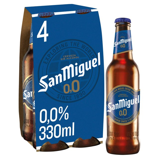 San Miguel Alcohol Free Lager Beer Bottles