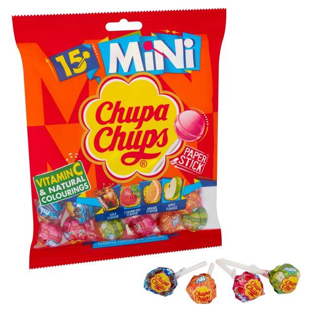 Chupa Chups Mini Chupa Chups Mini Lollipops Sharing Bag Food Cupboard M&S   