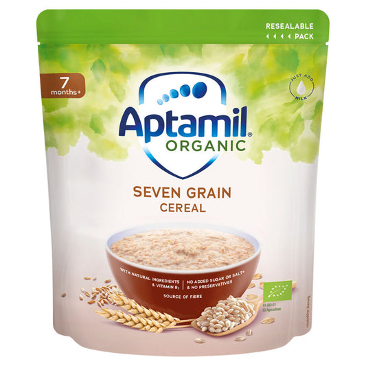 Aptamil Organic Seven Grain Cereal 7 Months+ Baby Food ASDA   