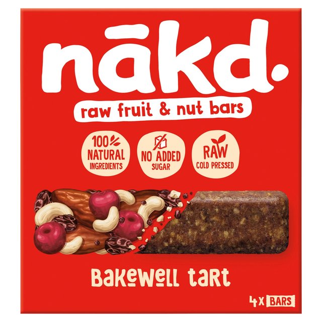 Nakd Bakewell Tart Fruit & Nut Bars Food Cupboard M&S   