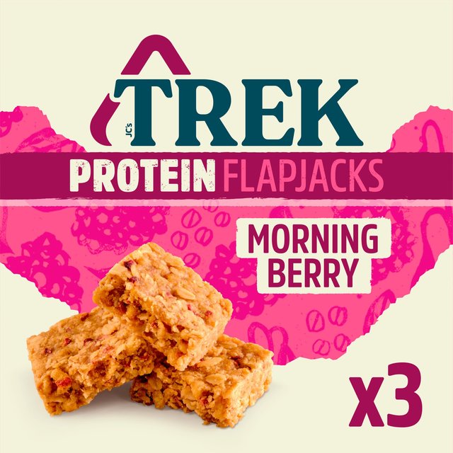 TREK Morning Berry Protein Flapjacks