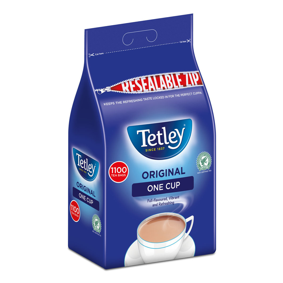 Tetley 1 Cup Tea Bags, 1100 Pack - McGrocer