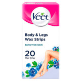 Veet Wax Strips Body & Legs for Sensitive Skin, 40 Wax Strips Women's Toiletries ASDA   