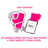 Veet Wax Strips Body & Legs for Sensitive Skin, 40 Wax Strips Women's Toiletries ASDA   