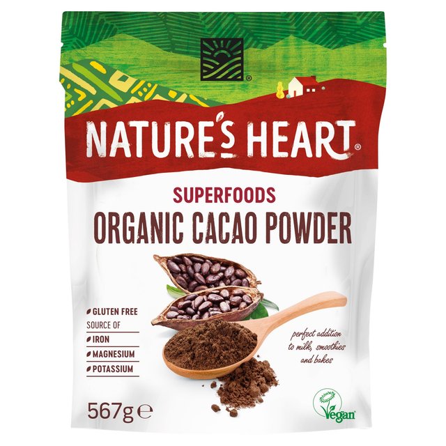 Nature's Heart Organic Cacao Powder Food Cupboard M&S Default Title  