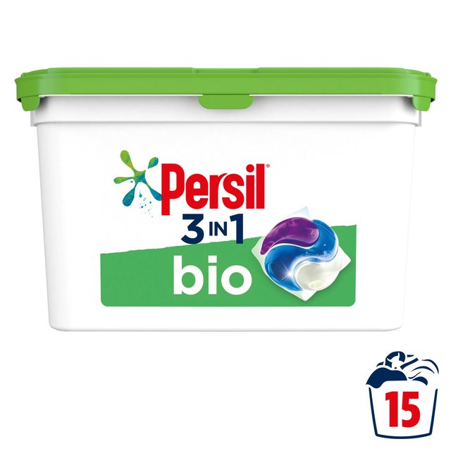 Persil 3 in 1 Laundry Washing Capsules Bio 15 Wash Accessories & Cleaning M&S Default Title  