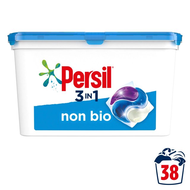 Persil 3 in 1 Laundry Washing Capsules Non Bio 38 Wash Accessories & Cleaning M&S Default Title  