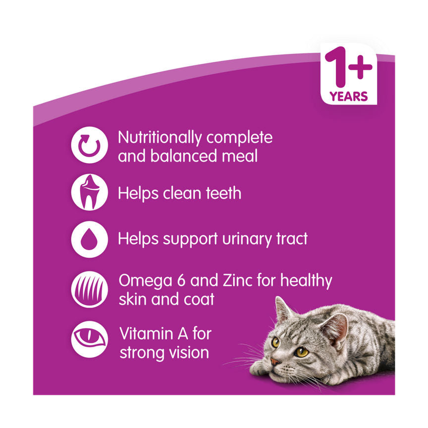 Whiskas Adult Complete Dry Cat Food Biscuits Tuna