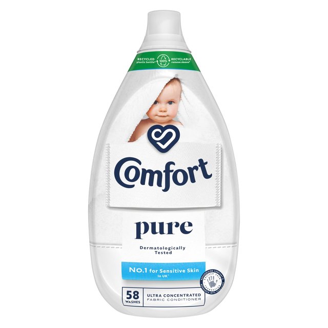 Comfort Ultra Concentrated Fabric Conditioner Pure 58 Wash