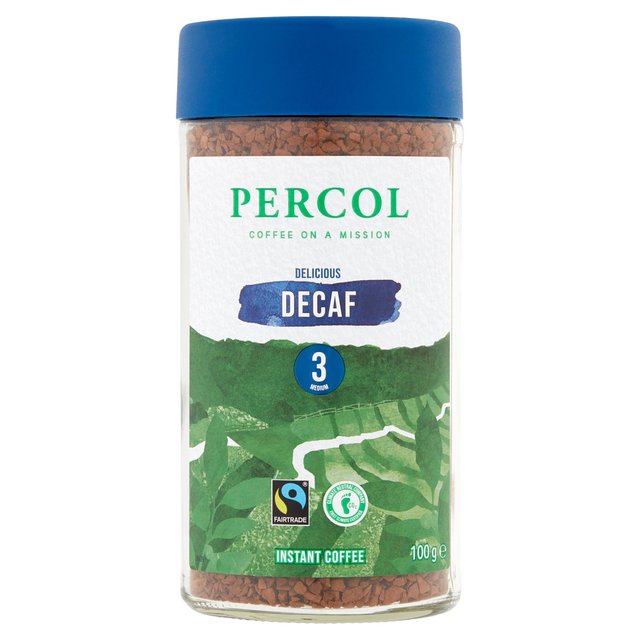 Percol Fairtrade Decaf Colombia Freeze-Dried Instant Coffee Food Cupboard M&S Default Title  