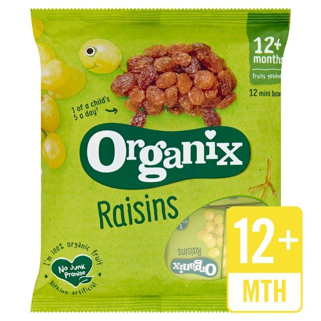 Organix Mini Organic Raisin Boxes, 12 mths+ Multipack Food Cupboard M&S Default Title  