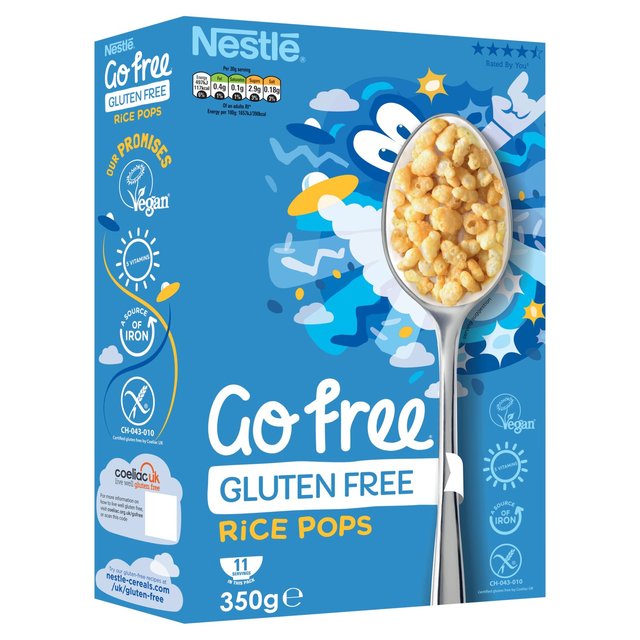 Nestle GoFree Rice Pops Gluten Free Cereal Food Cupboard M&S   