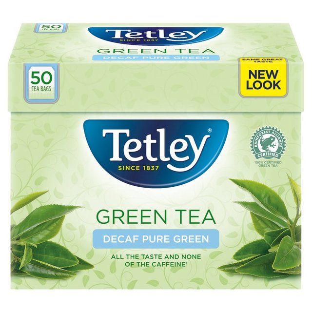 Tetley Green Decaffeinated Tea Bags