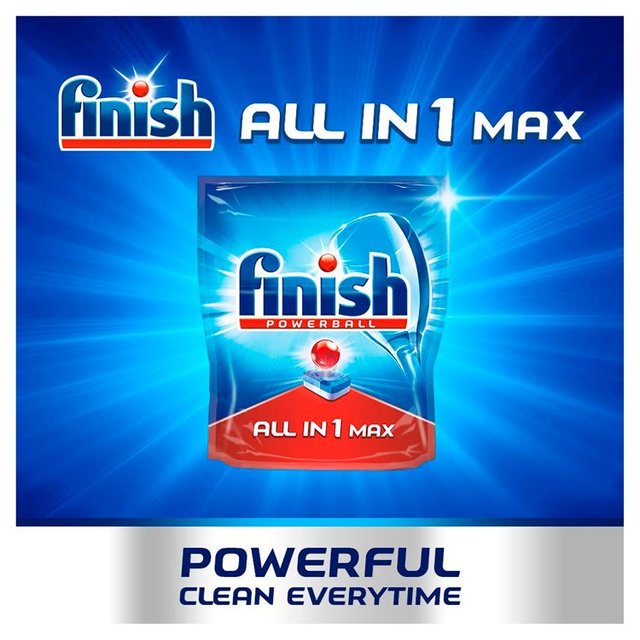 Finish All in 1 Max Dishwasher Tablets Lemon Scent Laundry M&S   