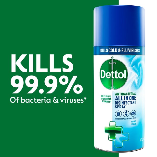 Dettol All In One Disinfectant Antibacterial Spray Crisp Linen Accessories & Cleaning M&S   