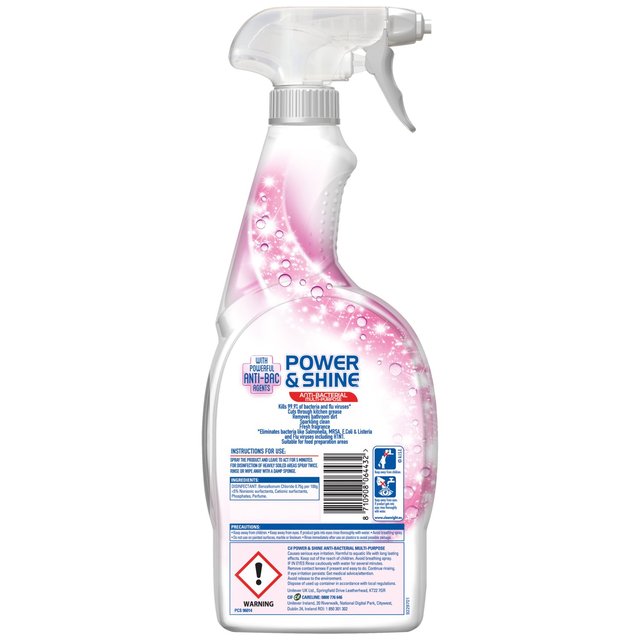 Cif Power & Shine Cleaner Spray Antibacterial Accessories & Cleaning M&S   