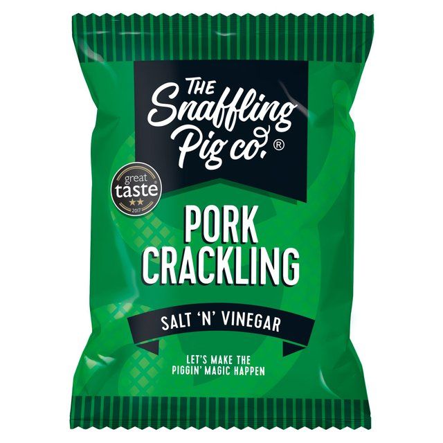 Snaffling Pig Salt & Vinegar Flavoured Pork Crackling Packets