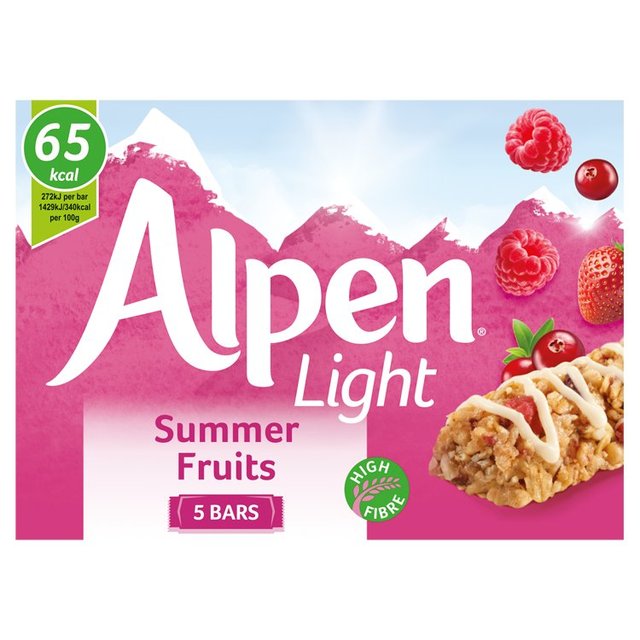 Alpen Light Cereal Bars Summer Fruits Food Cupboard M&S   