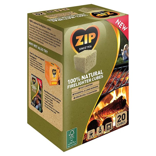 Zip 100% Natural Firelighter Cubes