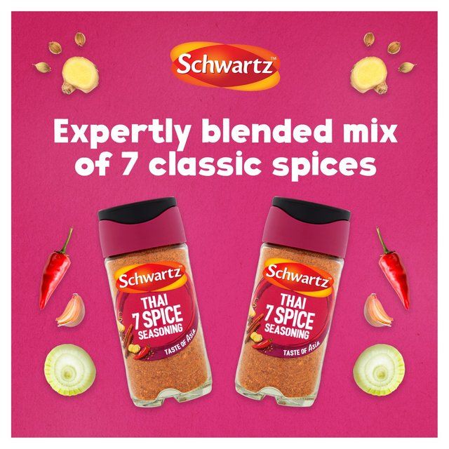 Schwartz Perfect Shake Thai 7 Spice Seasoning Jar FOOD CUPBOARD M&S   