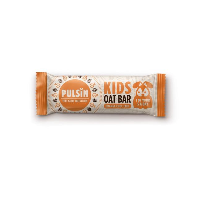 Pulsin Orange Choc Chip Vegan Fruity Oat Bar Multipack