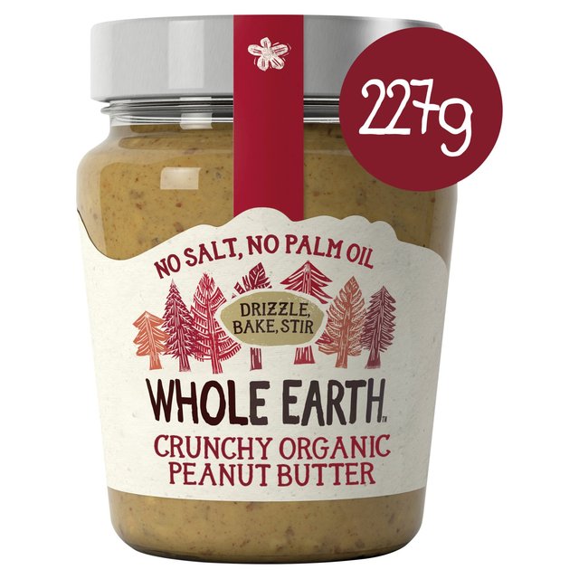 Whole Earth Organic Crunchy Palm Oil Free Peanut Butter Food Cupboard M&S Default Title  