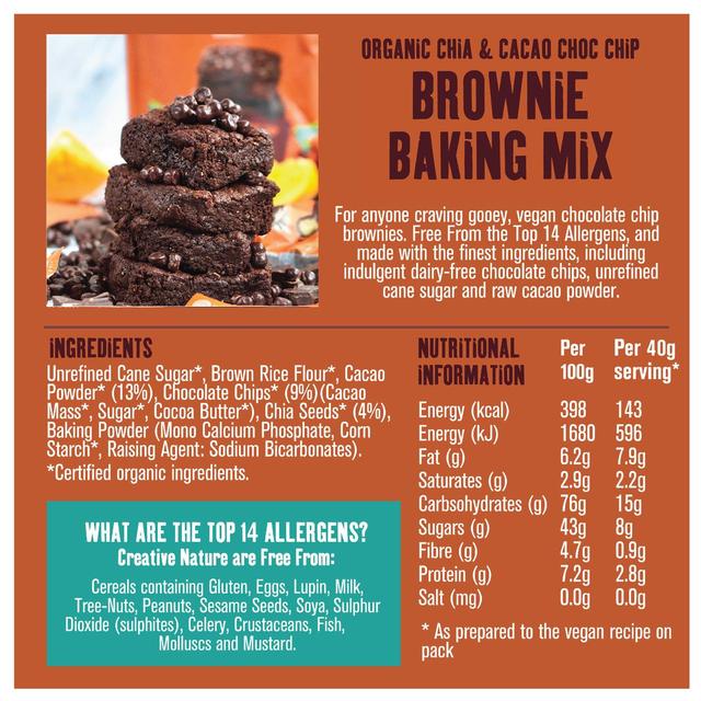 Creative Nature Organic Gluten Free Chia Cacao Brownie Mix Free from M&S   