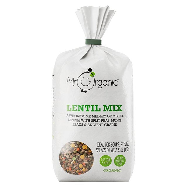 Mr Organic Lentils, Pearl Spelt, Pearl Barley, Green Peas & Mung Beans Food Cupboard M&S Default Title  