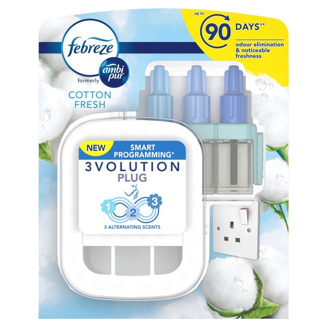 Febreze 3Volution Air Freshener Plug-In Diffuser Cotton