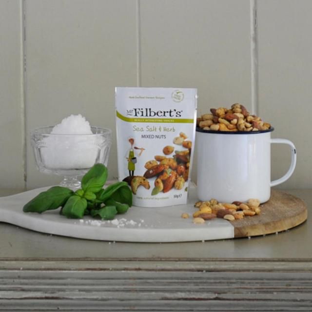 Mr Filberts Sea Salt & Herb Mixed Nuts Almonds, Peanuts & Cashews