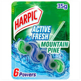 Harpic Fresh Power 6 Rim Block White & Shine Forest Dew Toilet Cleaner Bathroom M&S   