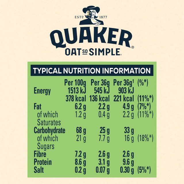 Quaker Oat So Simple Apple & Blueberry Porridge 36g x Cereals M&S   