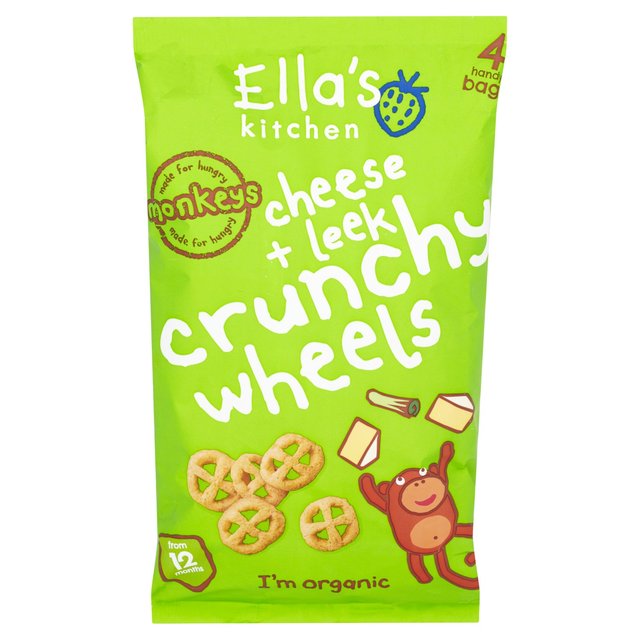 Ella's Kitchen Cheese & Leek Organic Crunchy Wheels, 12 mths+ Multipack GOODS M&S   