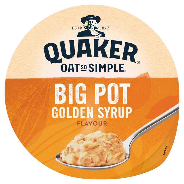 Quaker Oat So Simple Golden Syrup Porridge Big Pot Cereals M&S   