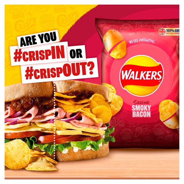 Walkers Smoky Bacon Multipack Crisps GOODS ASDA   