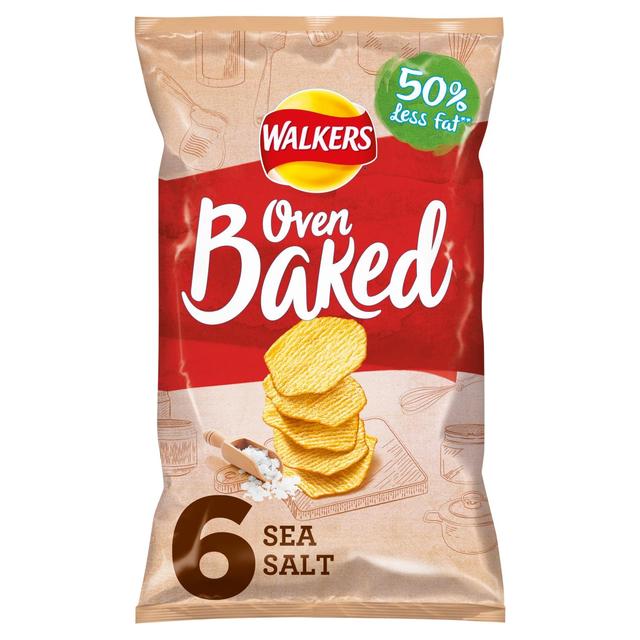 Walkers Oven Baked Sea Salt Multipack Snacks Crisps, Nuts & Snacking Fruit M&S   