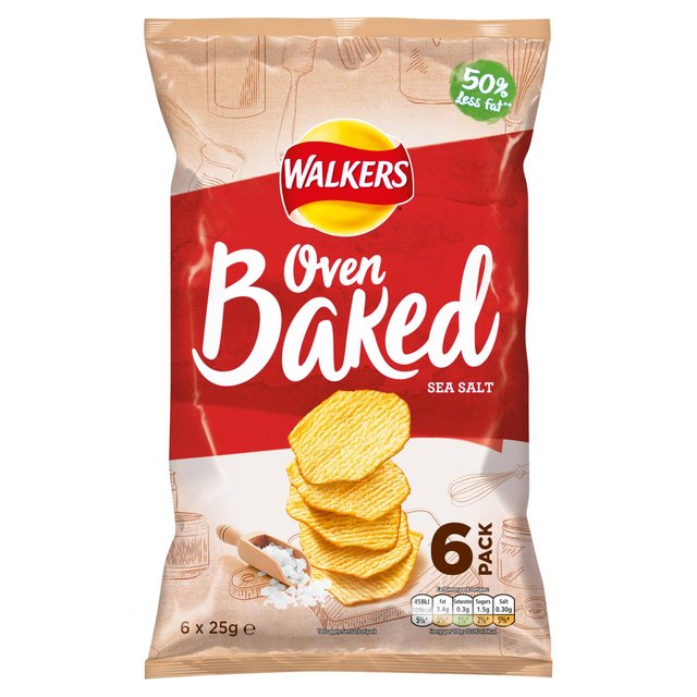 Walkers Oven Baked Sea Salt Multipack Snacks Crisps, Nuts & Snacking Fruit M&S   