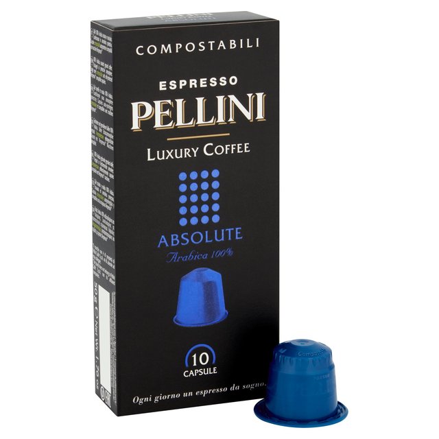 Pellini Luxury Absolute Compostable Nespresso Compatible Coffee Capsules WORLD FOODS M&S   