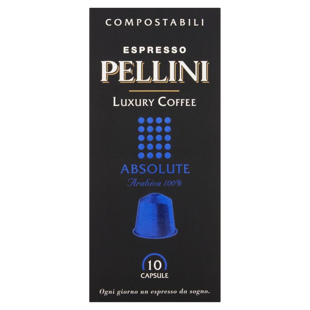 Pellini Luxury Absolute Compostable Nespresso Compatible Coffee Capsules WORLD FOODS M&S   