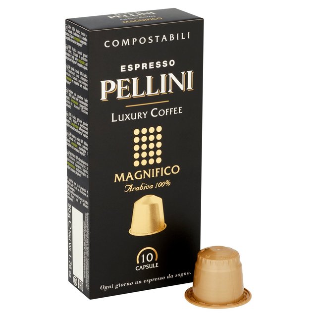 Pellini Luxury Magnifico Compostable Nespresso Compatible Coffee Capsules