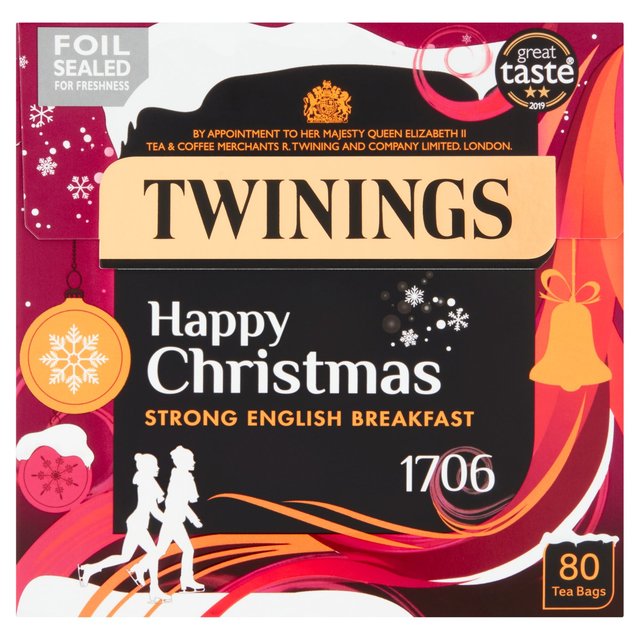 Twinings English Strong Breakfast Tea, 80 Tea Bags