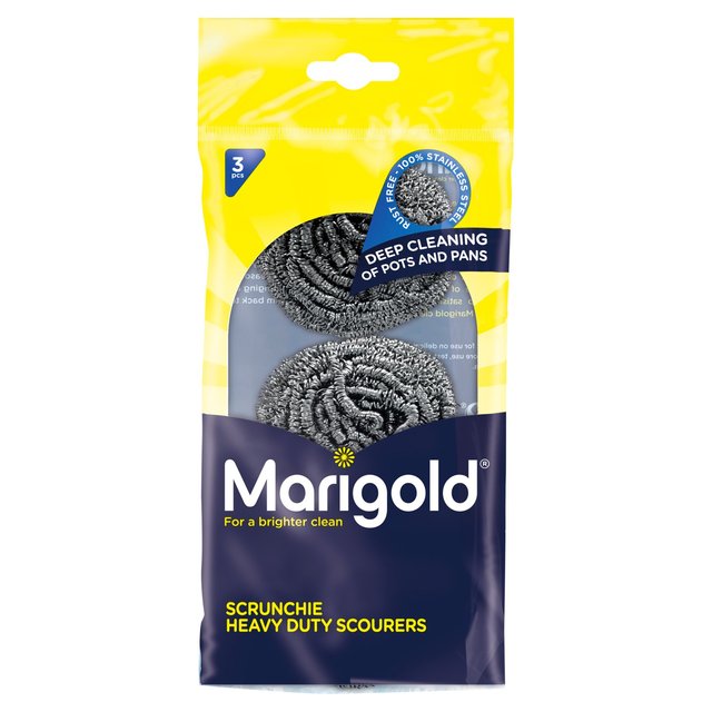 Marigold Scrunchie Stainless Steel Scourers