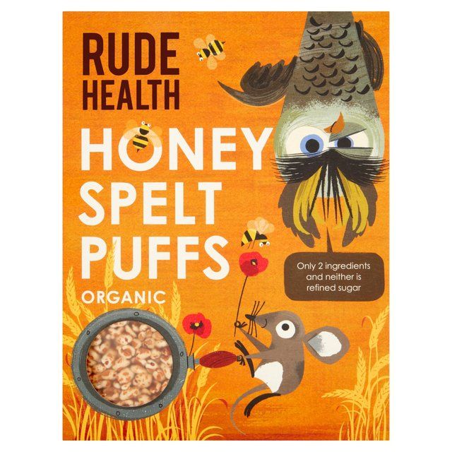 Rude Health Honey Spelt Puffs Cereals M&S   