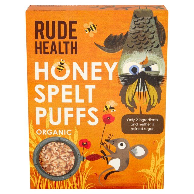 Rude Health Honey Spelt Puffs Cereals M&S   