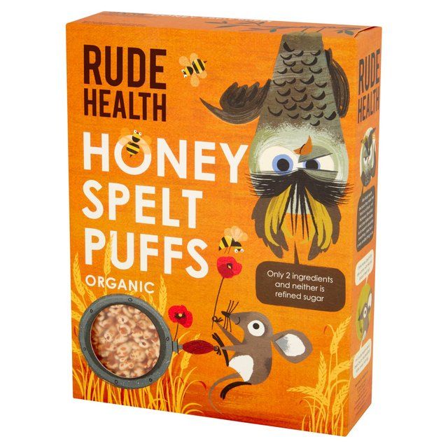 Rude Health Honey Spelt Puffs Cereals M&S   