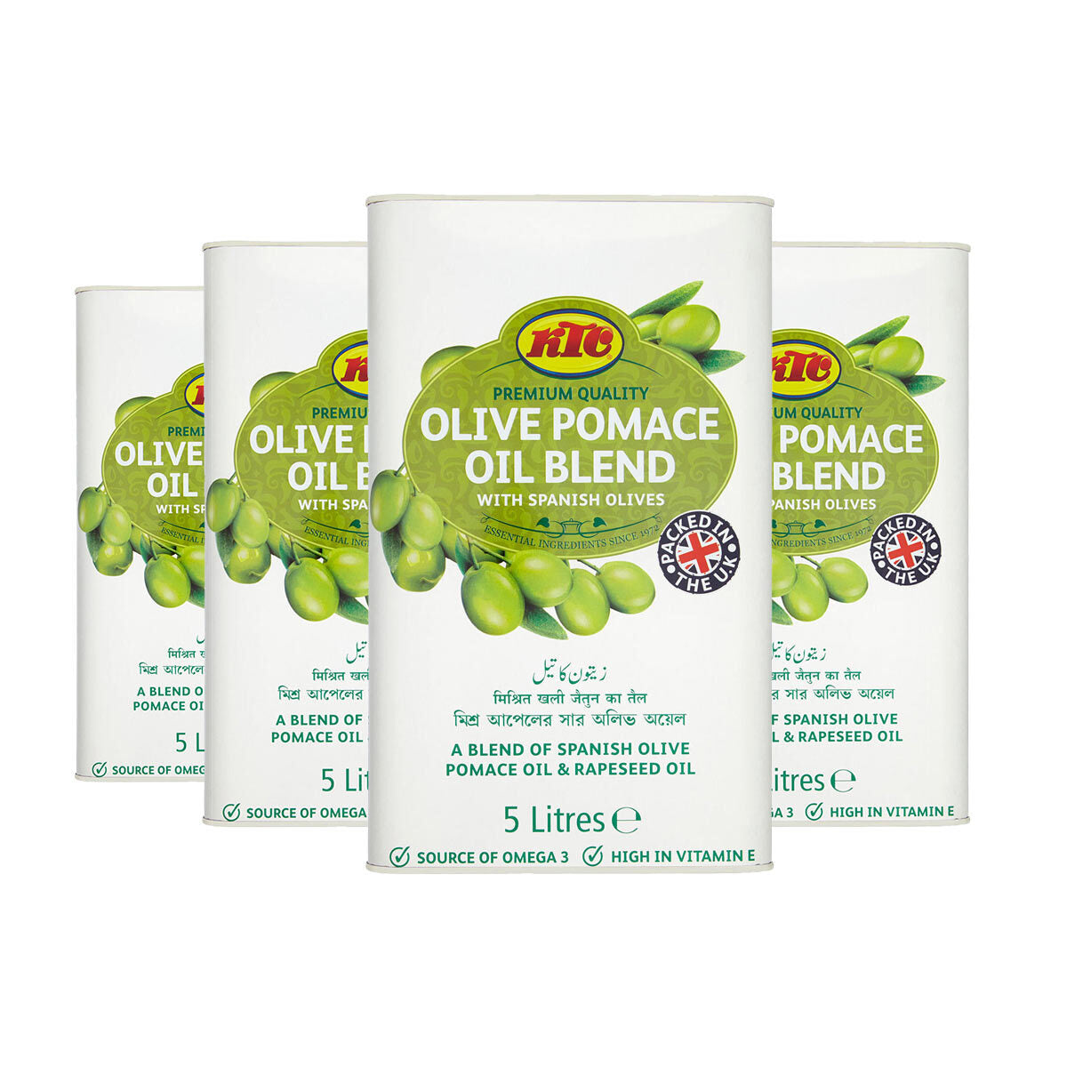 KTC Olive Pomace Oil Blend, 4 x 5L Oil Costco UK   