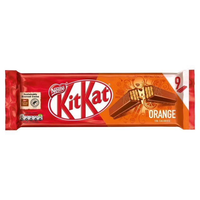 KitKat 2 Finger Orange Chocolate Biscuit Bar Food Cupboard M&S   